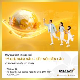  BAC A BANK ưu đãi tỷ giá cho khách hàng mua ngoại tệ và chuyển tiền quốc tế 第1张