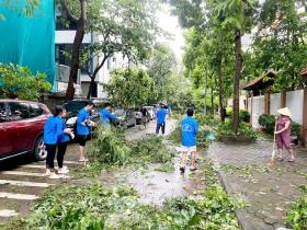  Hà Nội ra quân 579 đội hình thanh niên tình nguyện khắc phục hậu quả bão số 3 第3张