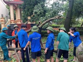  Hà Nội ra quân 579 đội hình thanh niên tình nguyện khắc phục hậu quả bão số 3 第4张