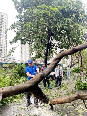  Hà Nội ra quân 579 đội hình thanh niên tình nguyện khắc phục hậu quả bão số 3 第7张