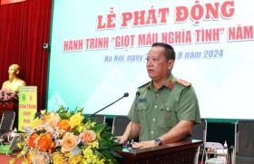  Công an Hà Nội phát động hành trình Giọt máu nghĩa tình năm 2024 第1张