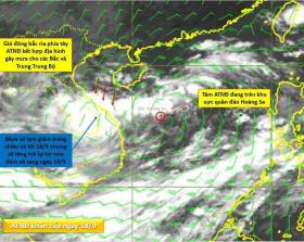 Áp thấp nhiệt đới vẫn trên biển, chưa vào bờ như mạng xã hội đồn thổi  第2张