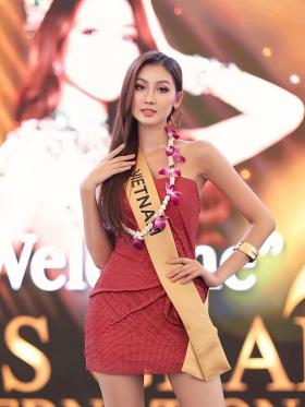 Hoa hậu Quế Anh tự tin thi trình diễn áo tắm tại Miss Grand International 2024