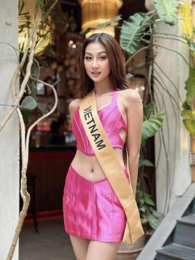 Hoa hậu Quế Anh tự tin thi trình diễn áo tắm tại Miss Grand International 2024