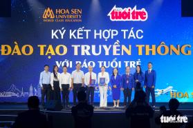 Báo Tuổi Trẻ và Trường đại học Hoa Sen ký kết hợp tác đào tạo