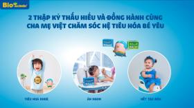 Bio-acimin - Gần 2 thập kỷ đồng hành bảo vệ hệ tiêu hóa của bé