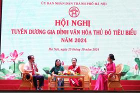 Tuyên dương 87 gia đình văn hóa tiêu biểu Thủ đô năm 2024