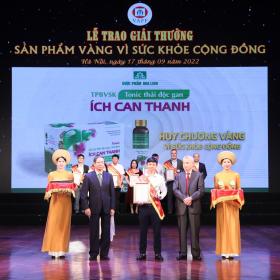 Ích Can Thanh đạt &quot;Huy chương vàng vì sức khỏe cộng đồng&quot;